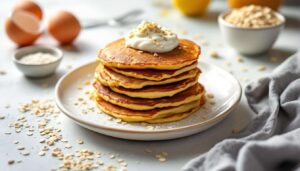 Protein-Pancakes mit Quark: Nur 4 Zutaten und mehr Eiweiß als ein Proteinshake