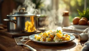 Omas Kartoffelsalat: Ein Koch erklärt den Fehler, den fast alle bei der Brühe machen