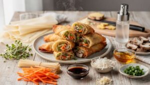 Frühlingsrollen aus dem Airfryer: So knusprig wie beim Asiaten, aber mit 70 % weniger Fett