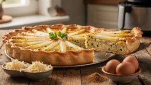 Spargel-Quiche aus dem Airfryer: Mürbeteig-Trick für den perfekten Boden