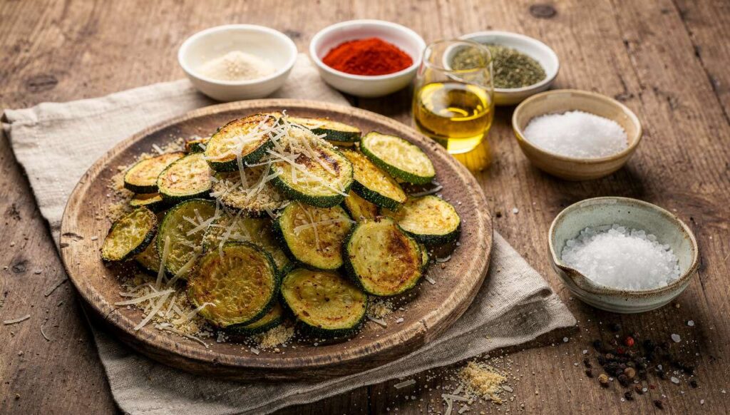 Zucchini-Chips aus dem Airfryer: Der Snack-Trick mit Parmesan für maximalen Crunch