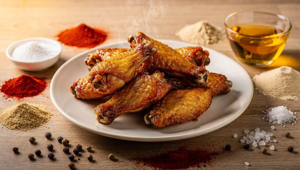 Chicken Wings aus dem Airfryer: Mit diesem Backpulver-Trick wird die Haut extra knusprig