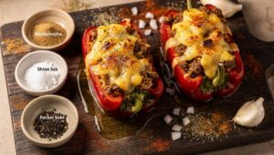 Gefüllte Paprika aus dem Airfryer: Dieses Gewürz macht den Unterschied