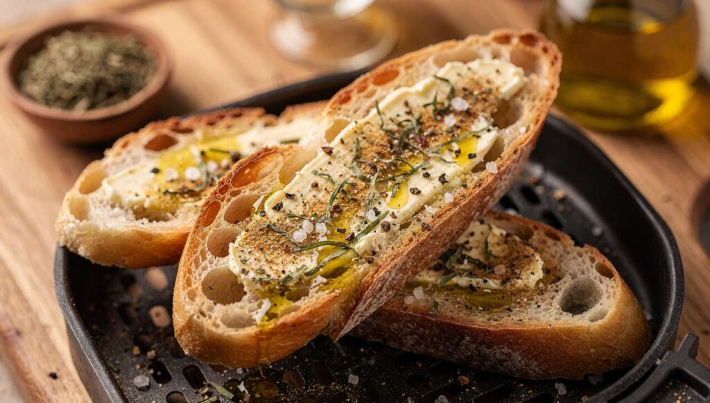 Bärlauch-Butter-Baguette aus dem Airfryer: Knusprig, aromatisch und in 6 Minuten fertig